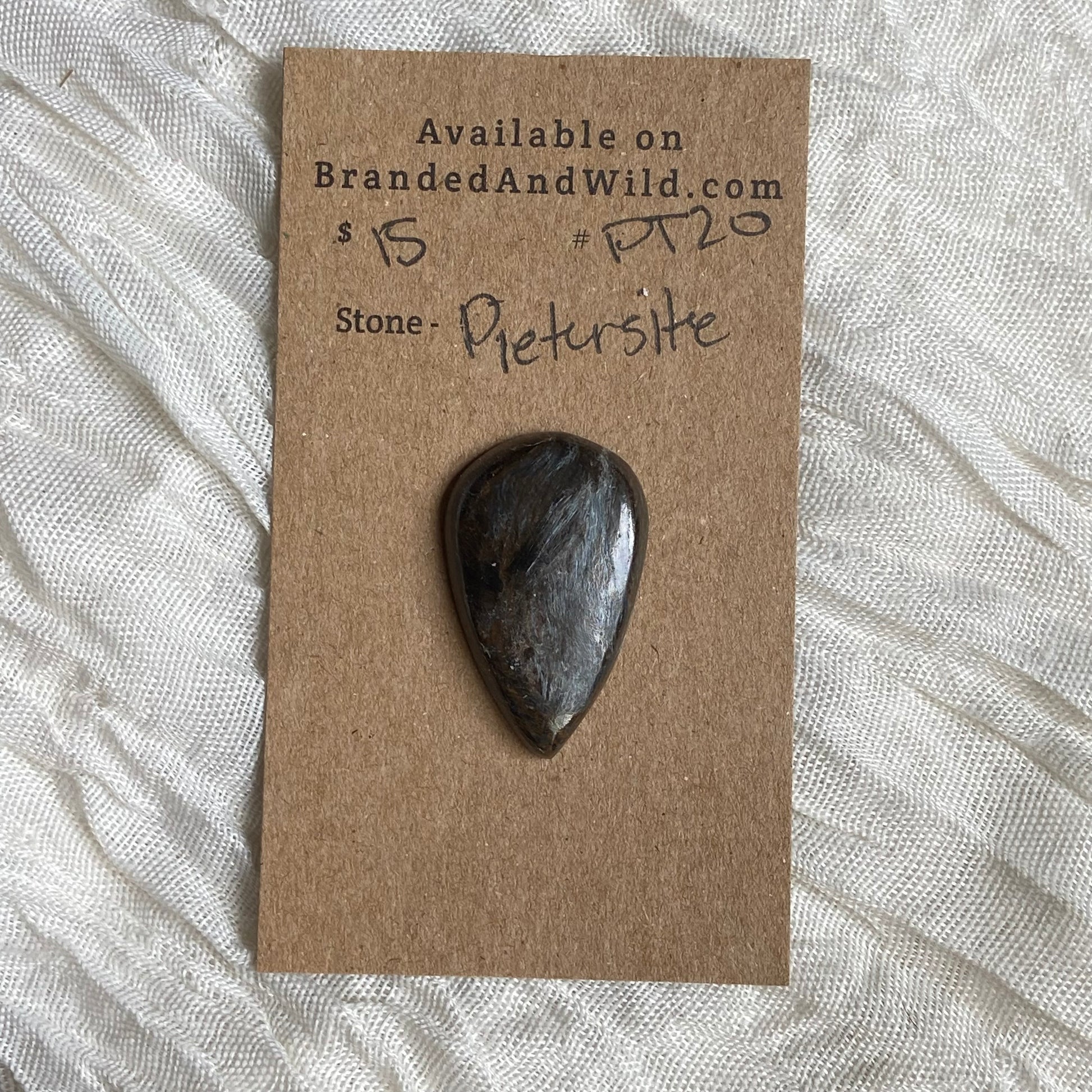 Pietersite Cabochon - PT20 DFD328E6-B7C7-434D-A59D-84A258DF259E Brandedandwild.com