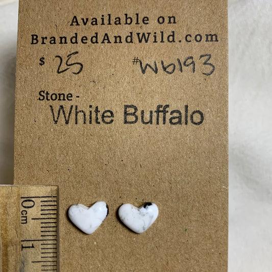 White Buffalo Cabochon - WB193 DFD7C5BB-7E03-4210-9CCF-C6740985FE7F Brandedandwild.com