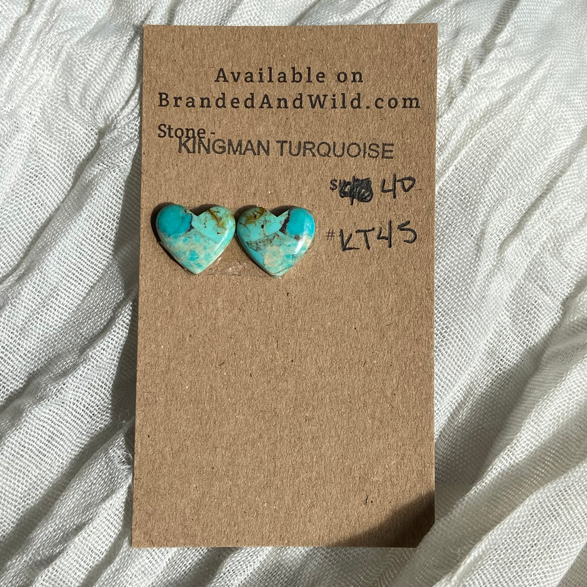 Kingman Turquoise Cabochon - KT45 E00356F3-58FC-4C11-970D-C01613CEC25C Brandedandwild.com