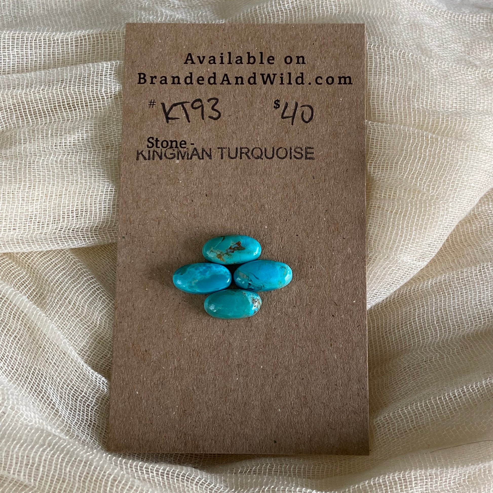 Kingman Turquoise Cabochon - KT93 E00994A6-4F10-420D-A331-9E815719F3D2 Brandedandwild.com