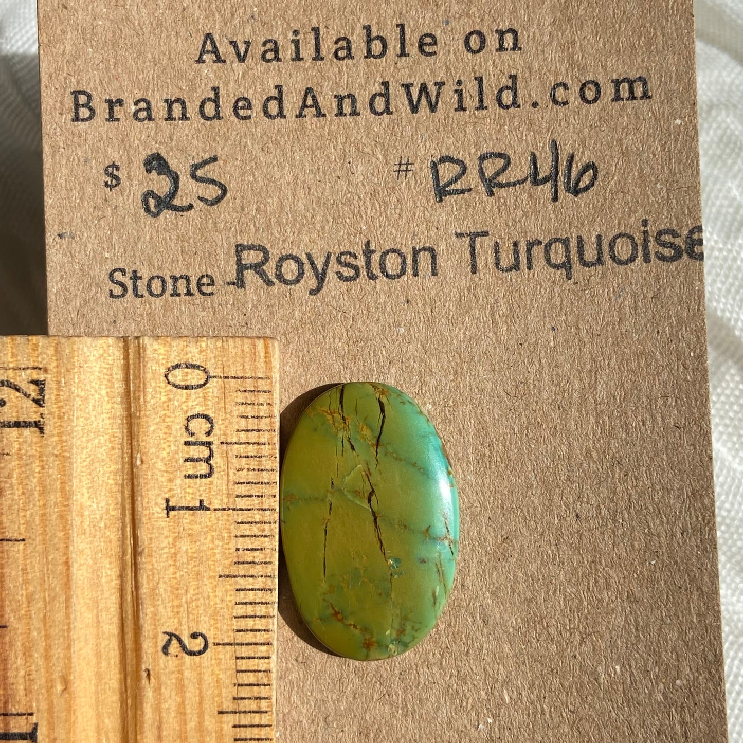 Royston Ribbon Turquoise Cabochon RR46 E00A619F-03A5-48AE-B868-BD8863CECFC2 Brandedandwild.com