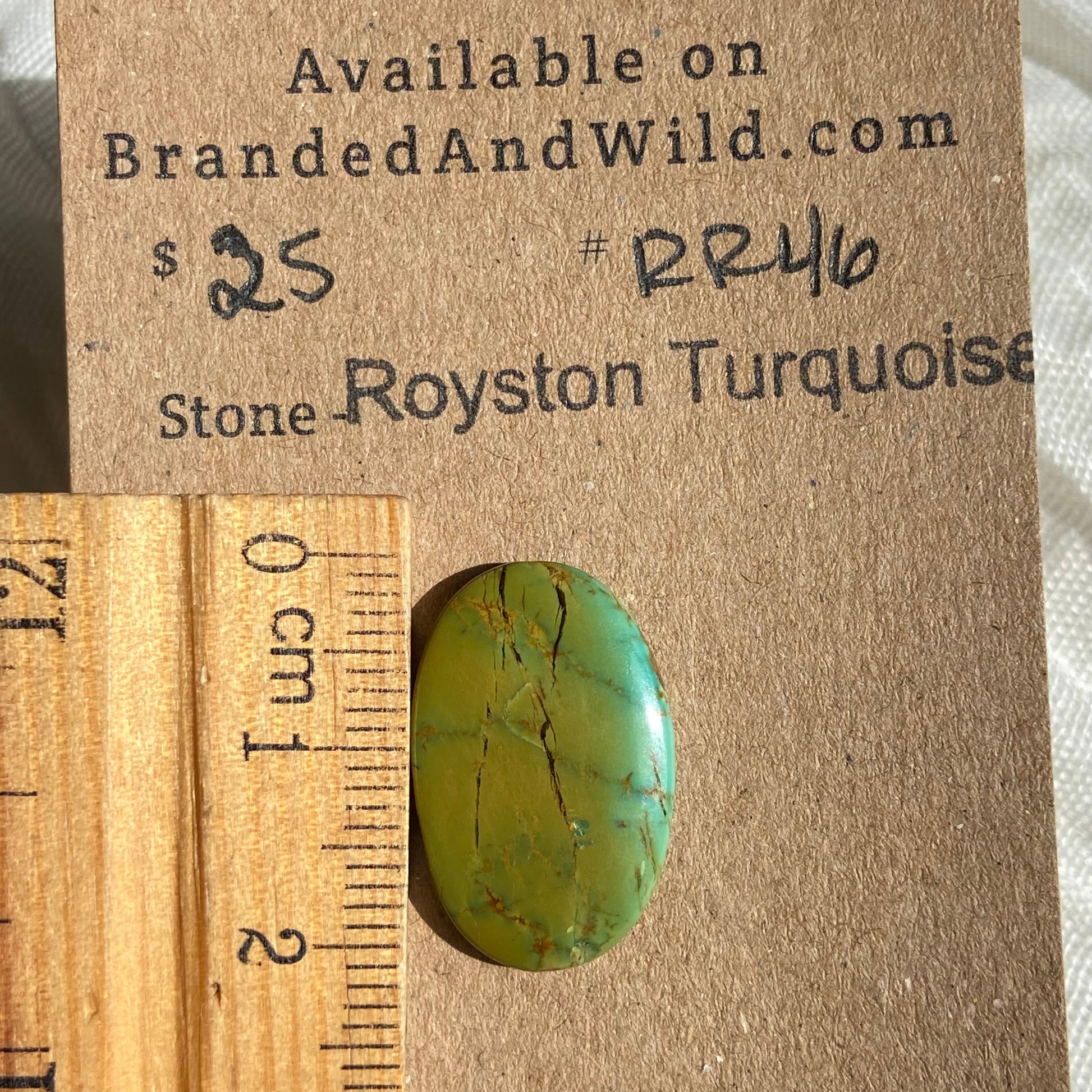 Royston Ribbon Turquoise Cabochon RR46 E00A619F-03A5-48AE-B868-BD8863CECFC2 Brandedandwild.com