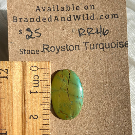 Royston Ribbon Turquoise Cabochon RR46 E00A619F-03A5-48AE-B868-BD8863CECFC2 Brandedandwild.com