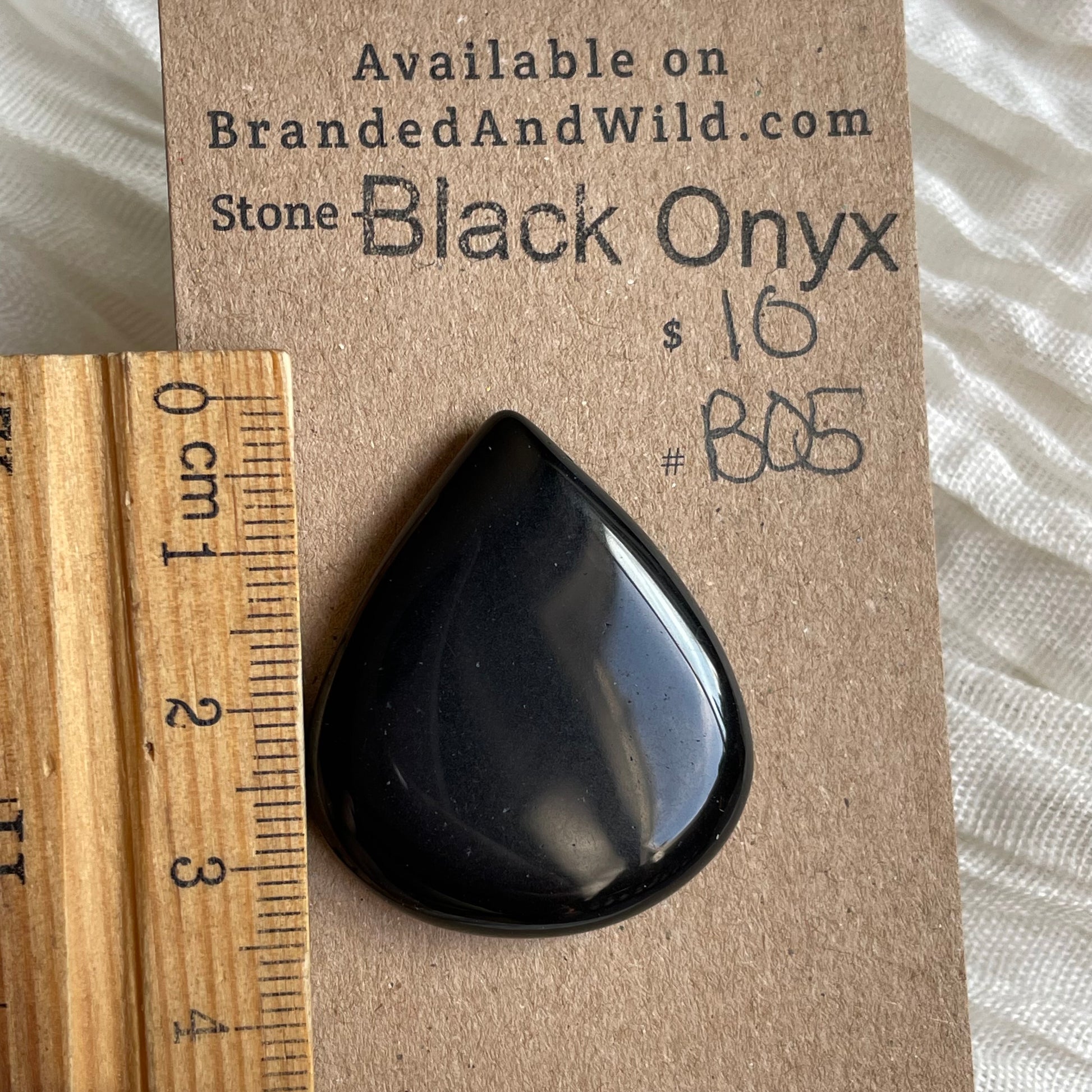 Black Onyx - Cabochon - B05 E024715A-D257-4380-81C2-411299330578 Brandedandwild.com