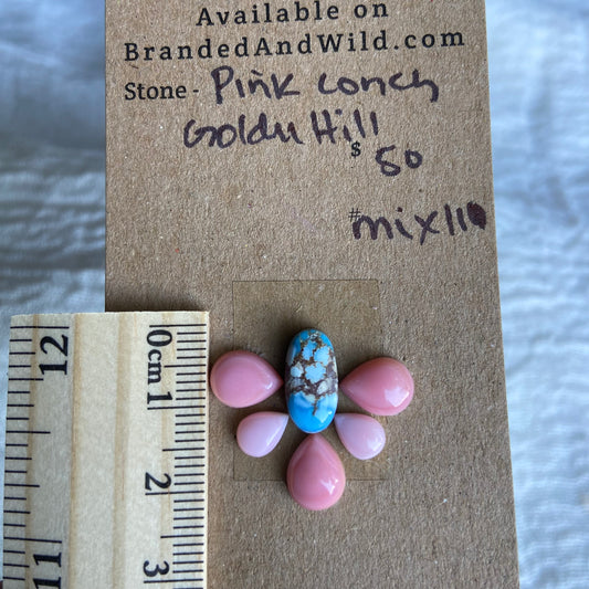 Pink Conch Cabochon - Mix111