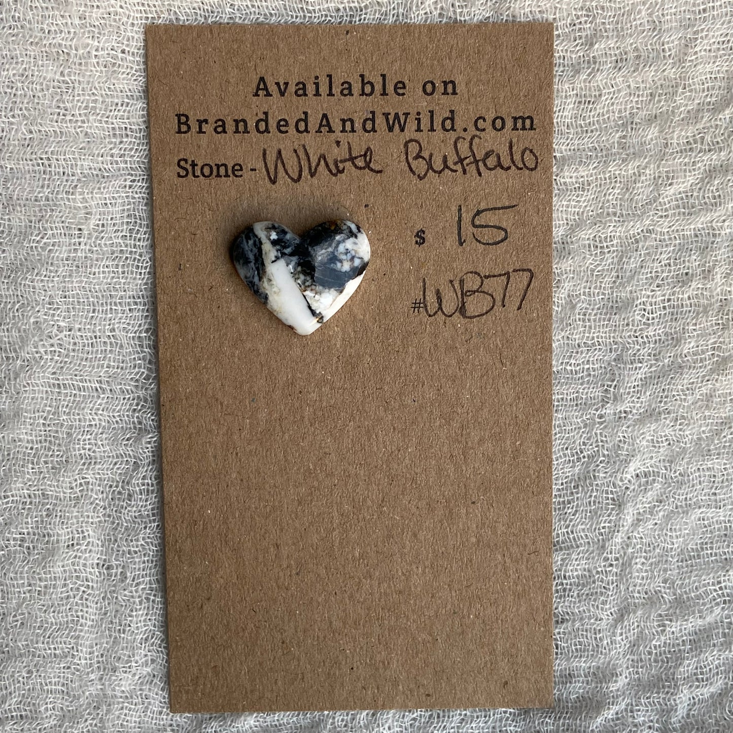 White Buffalo Cabochon - WB77