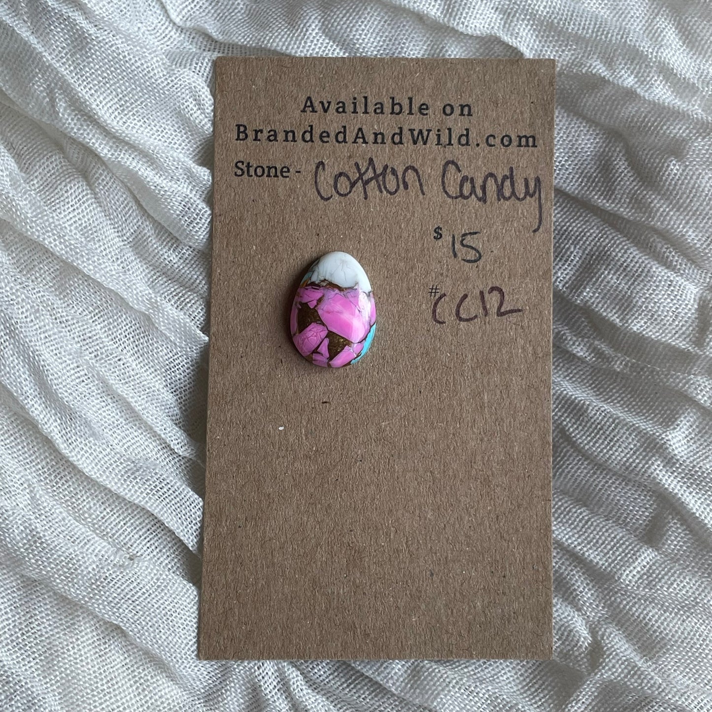 Cotton Candy Cabochon - CC12 E0462CD4-63F7-473E-A334-07DCA65D58A8 Brandedandwild.com