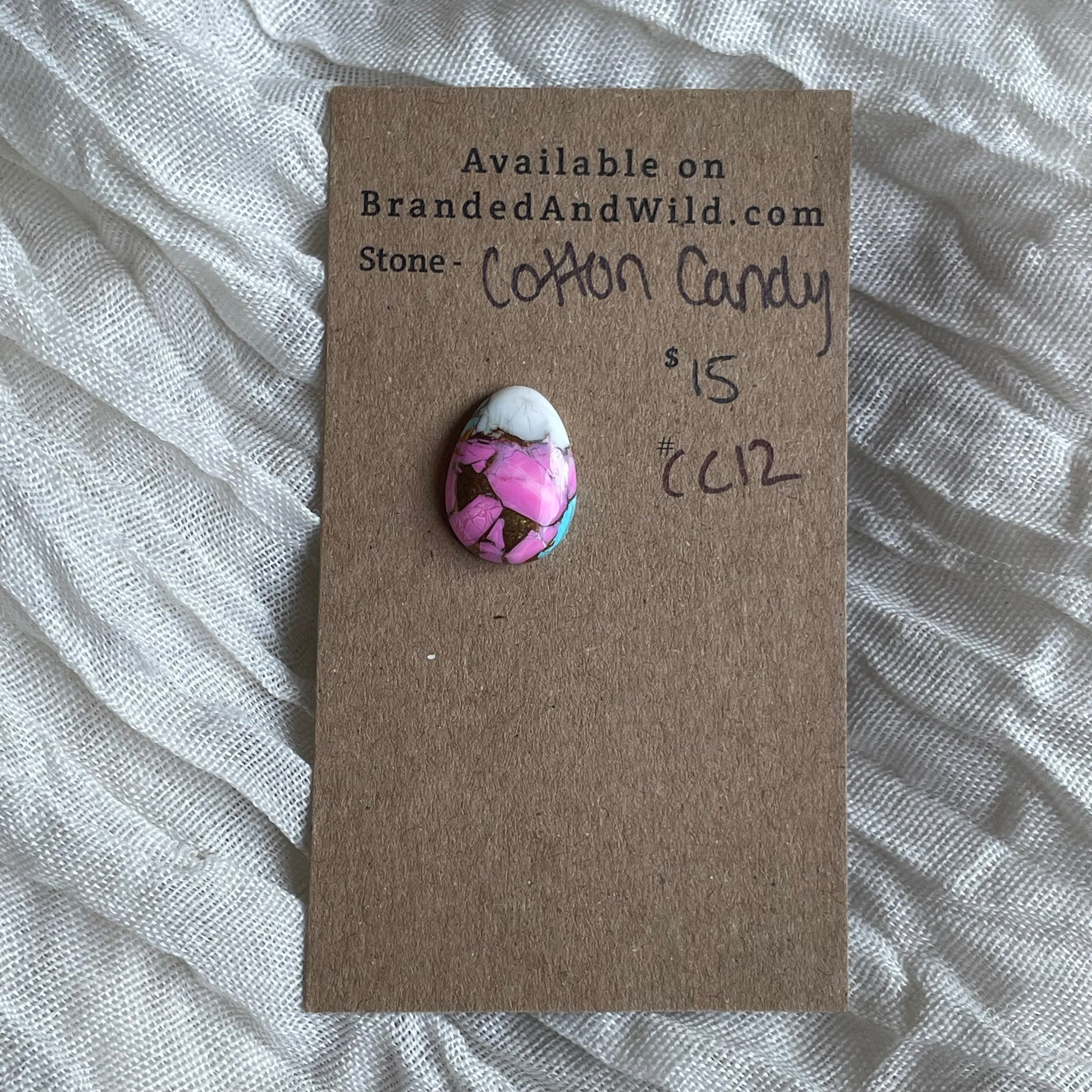 Cotton Candy Cabochon - CC12 E0462CD4-63F7-473E-A334-07DCA65D58A8 Brandedandwild.com