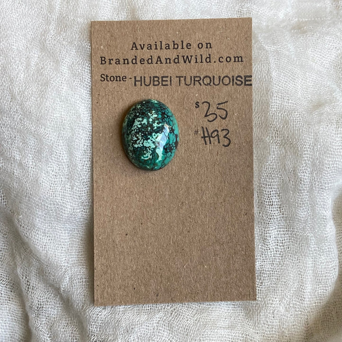 Hubei Turquoise Cabochon - H93 E04F0724-5C79-4B7C-AED0-CF4DC6779991 Brandedandwild.com