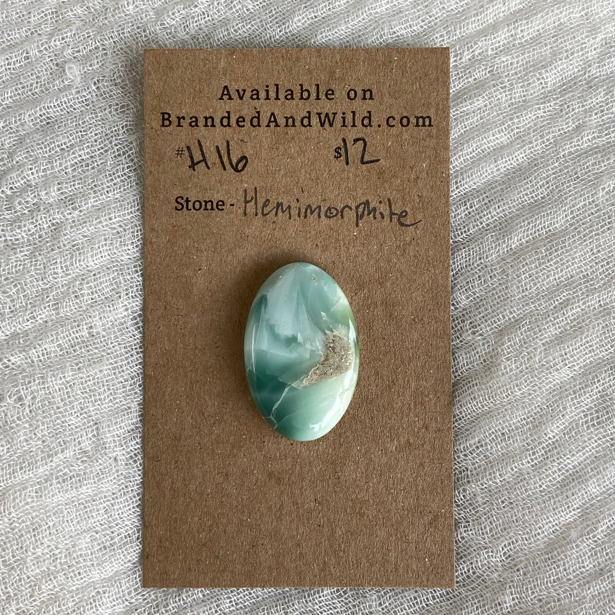 Hemimorite Cabochon - H16