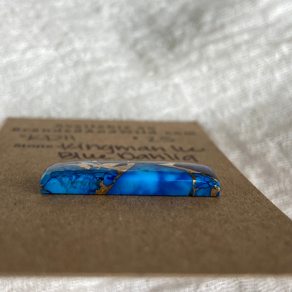 Kingman Ice Blue Dahlia Cabochon - KD11