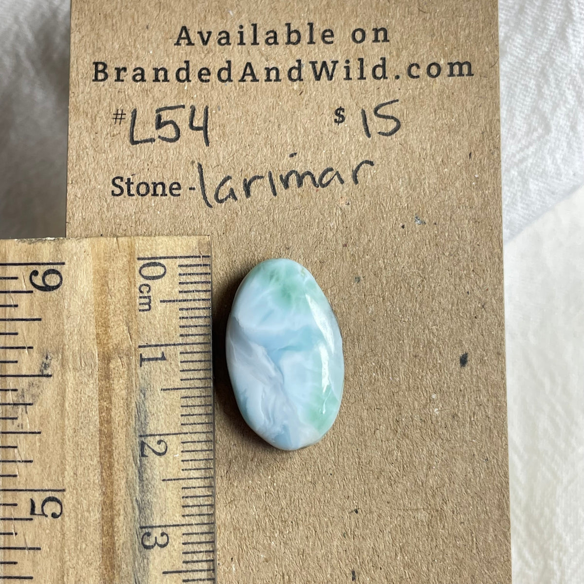 Larimar Cabochon - L54 E09265CD-2724-44B5-906A-30B071C9165B Brandedandwild.com