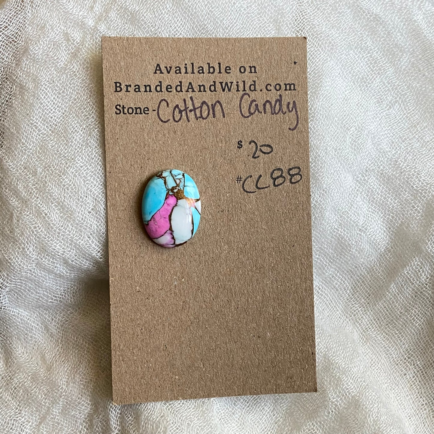 Cotton Candy Cabochon - CC88 E097A4AF-5AAF-430F-B221-87D8B0093B89 Brandedandwild.com