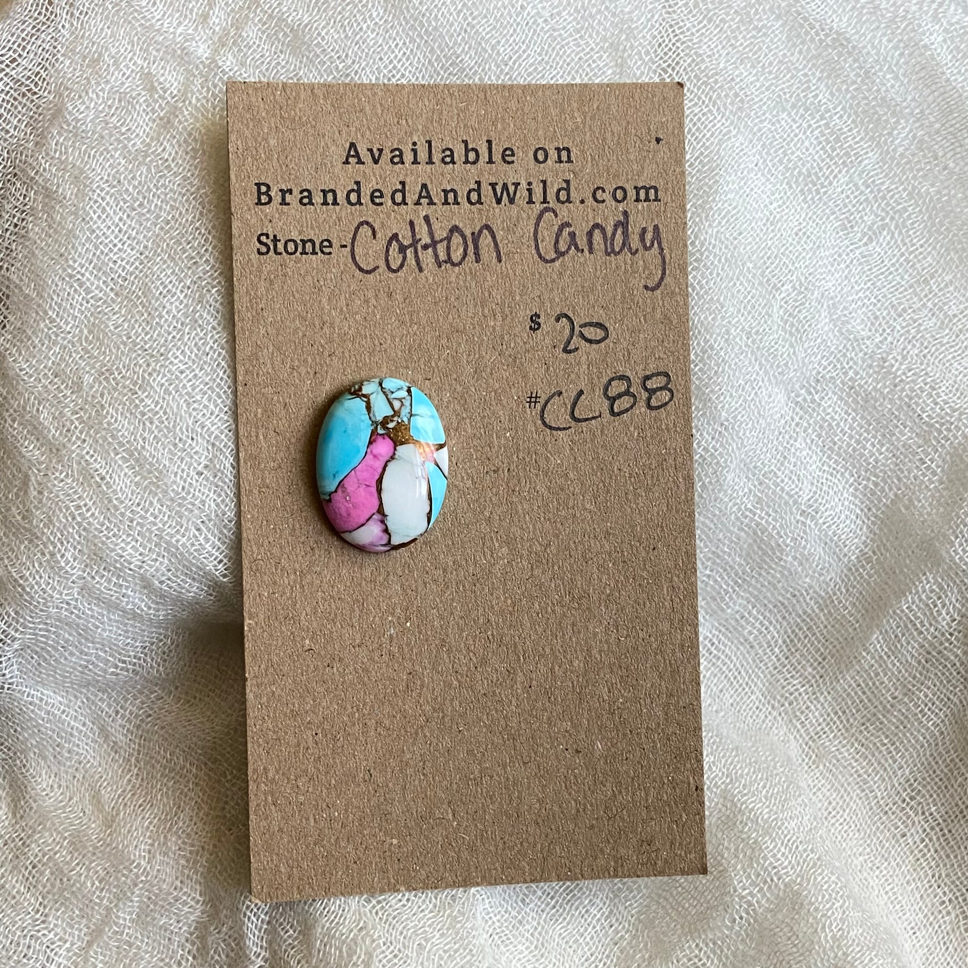 Cotton Candy Cabochon - CC88 E097A4AF-5AAF-430F-B221-87D8B0093B89 Brandedandwild.com