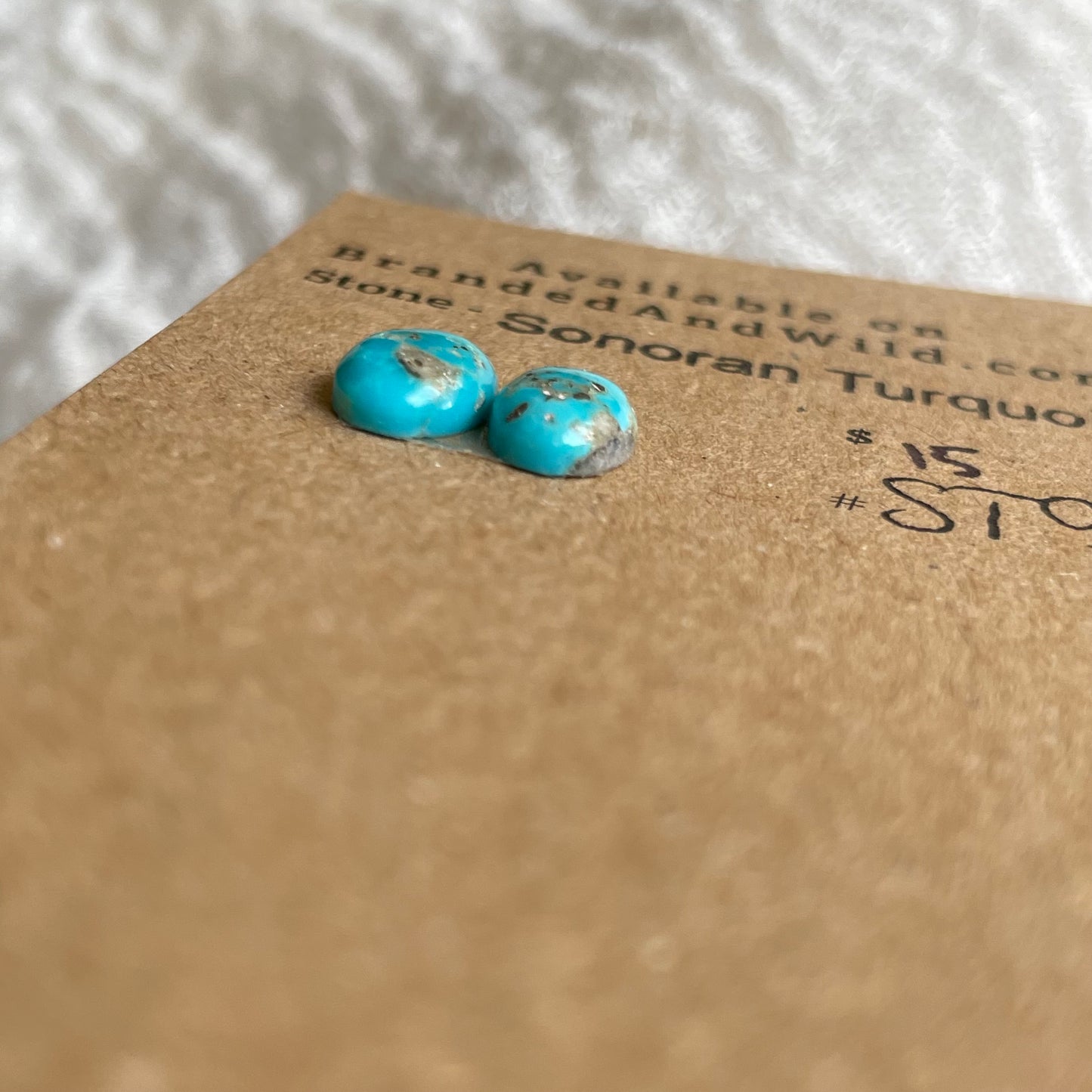 Sonoran Turquoise Cabochon - ST93 E0F88716-AD36-4BCD-96AD-148EF4F55B57 Brandedandwild.com