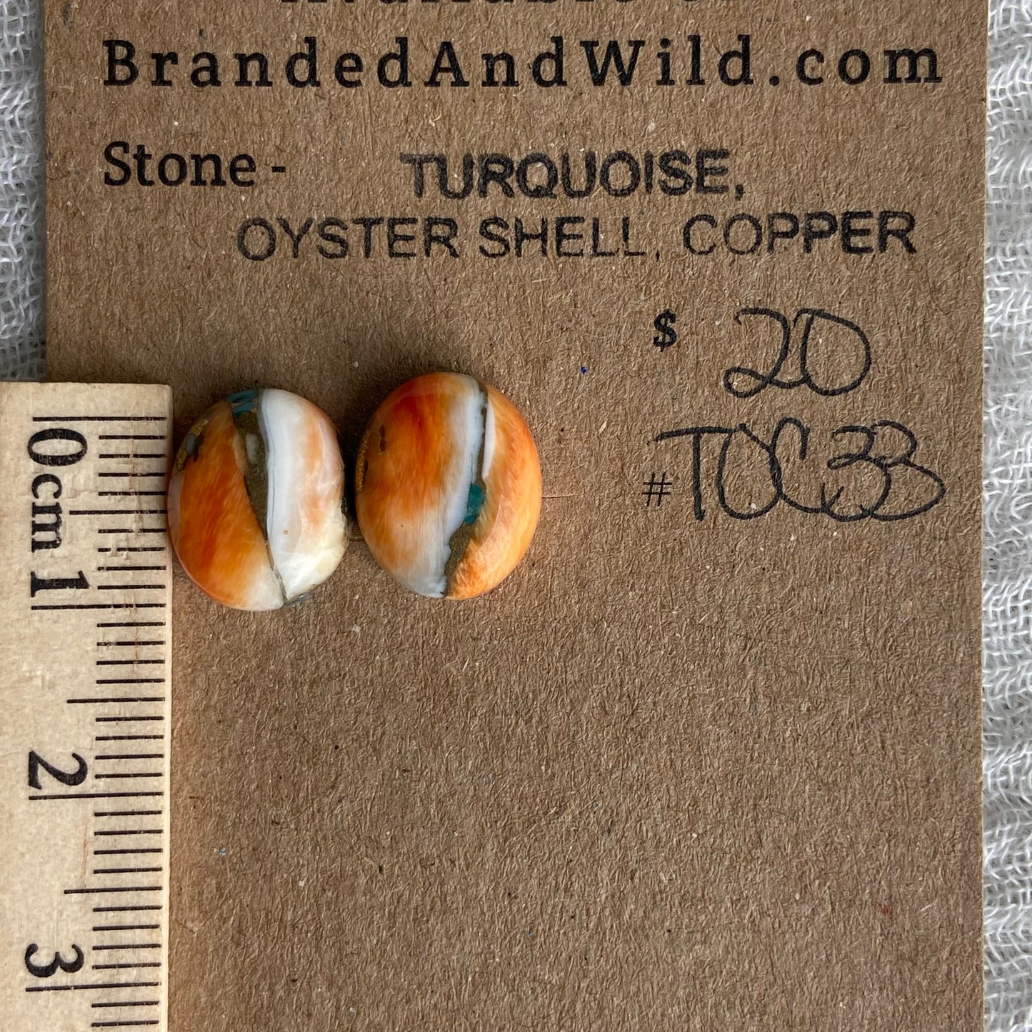 Turquoise, Oyster Shell, Copper - TOC33