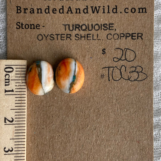Turquoise, Oyster Shell, Copper - TOC33