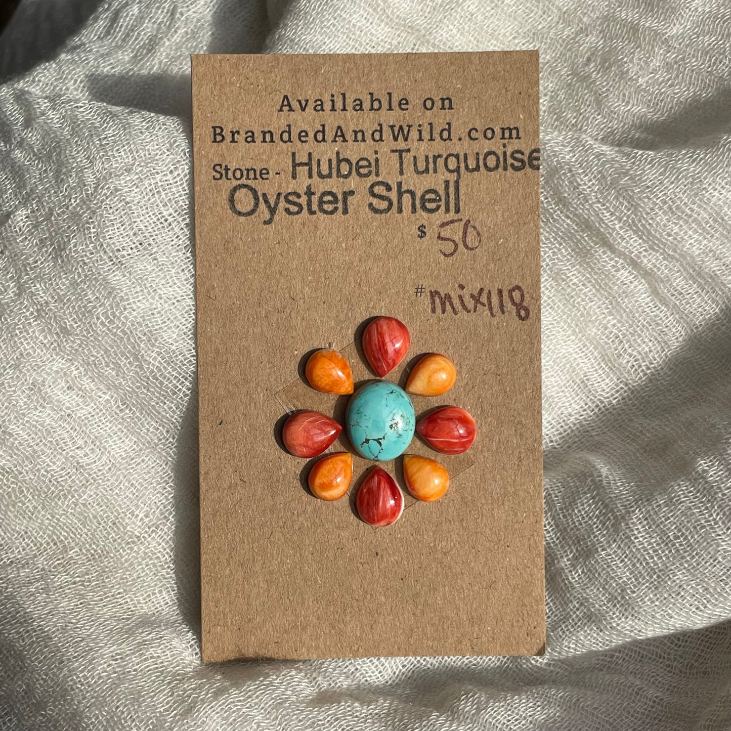 Hubei/Oyster Shell Cabochon - Mix118