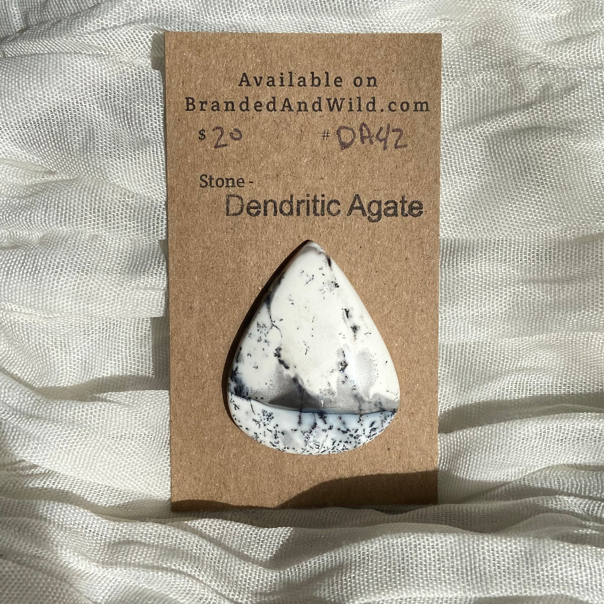 Dendritic Agate Cabochon - DA42 E124EFF4-6958-4485-84A5-E83939DB0EAA Brandedandwild.com