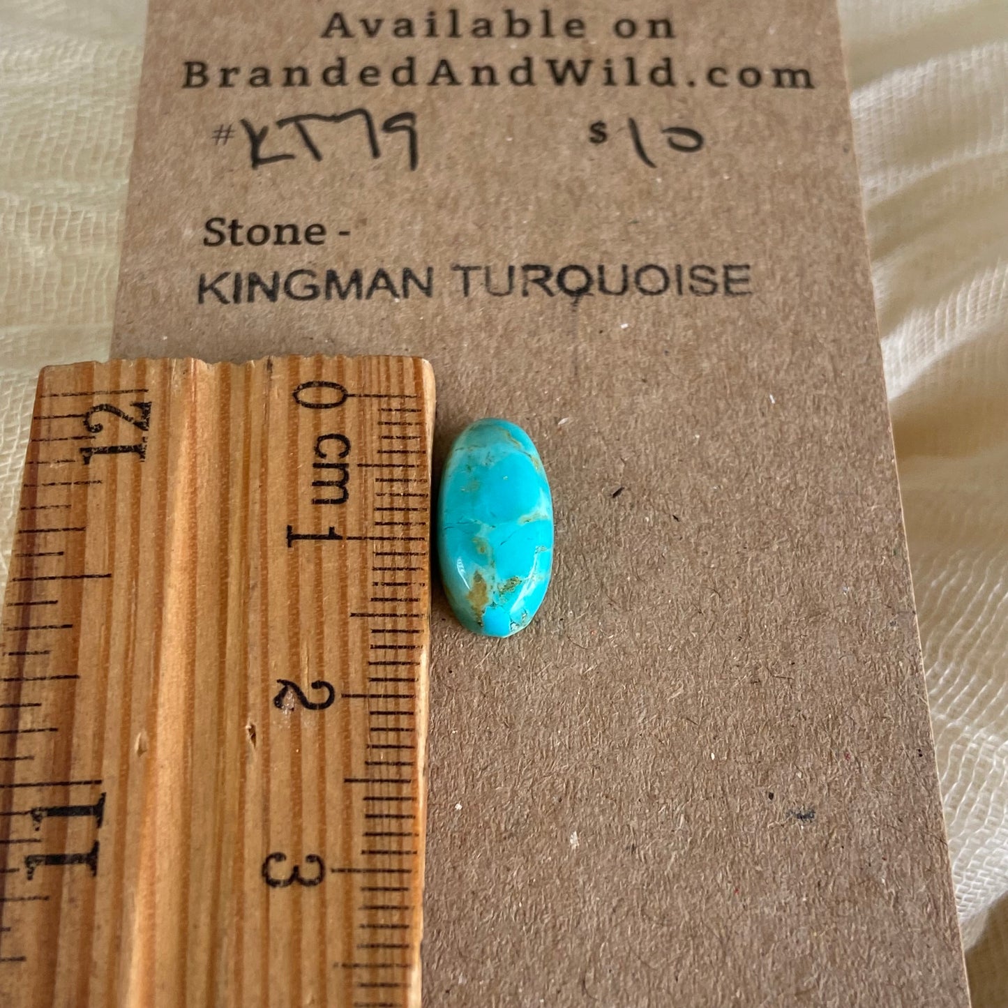Kingman Turquoise Cabochon - KT79 E183C2D7-1E3C-4A41-B517-2C25D7E9D91E Brandedandwild.com