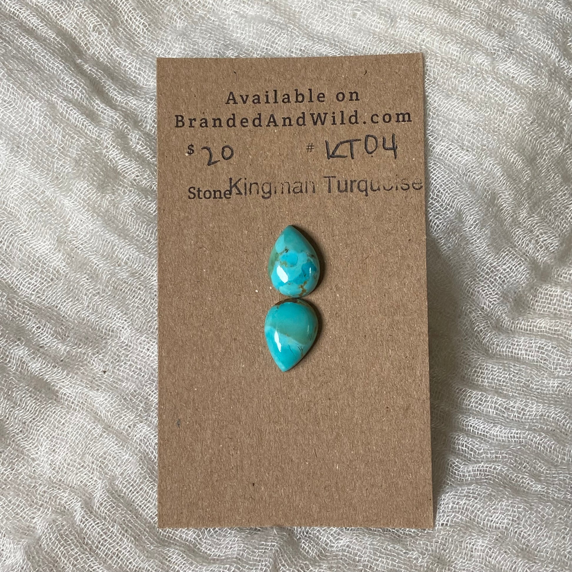 Kingman Turquoise Cabochon - KT04 E19D29FC-05C5-49B8-A9F8-E09C4EEA22A6 Brandedandwild.com