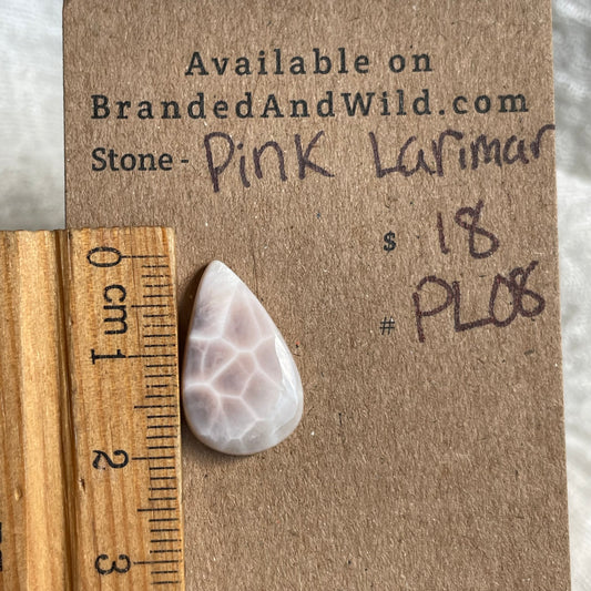 Pink Larimar Cabochon - PL08 E207F0F7-E5BA-4315-BEF5-4B4B755E7414 Brandedandwild.com