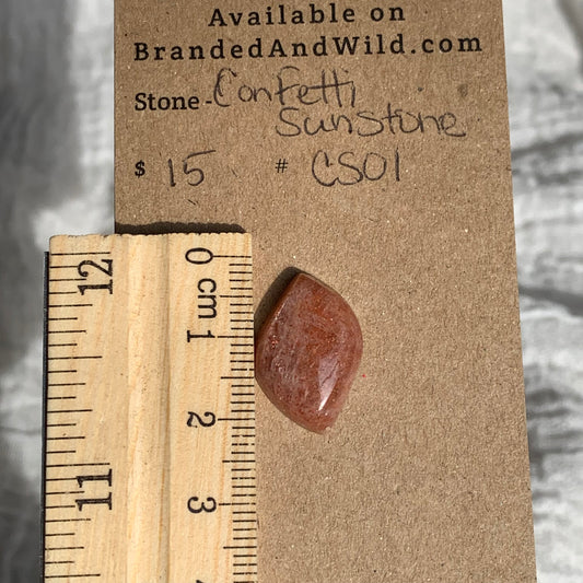 Confetti Sunstone Cabochon - CS01