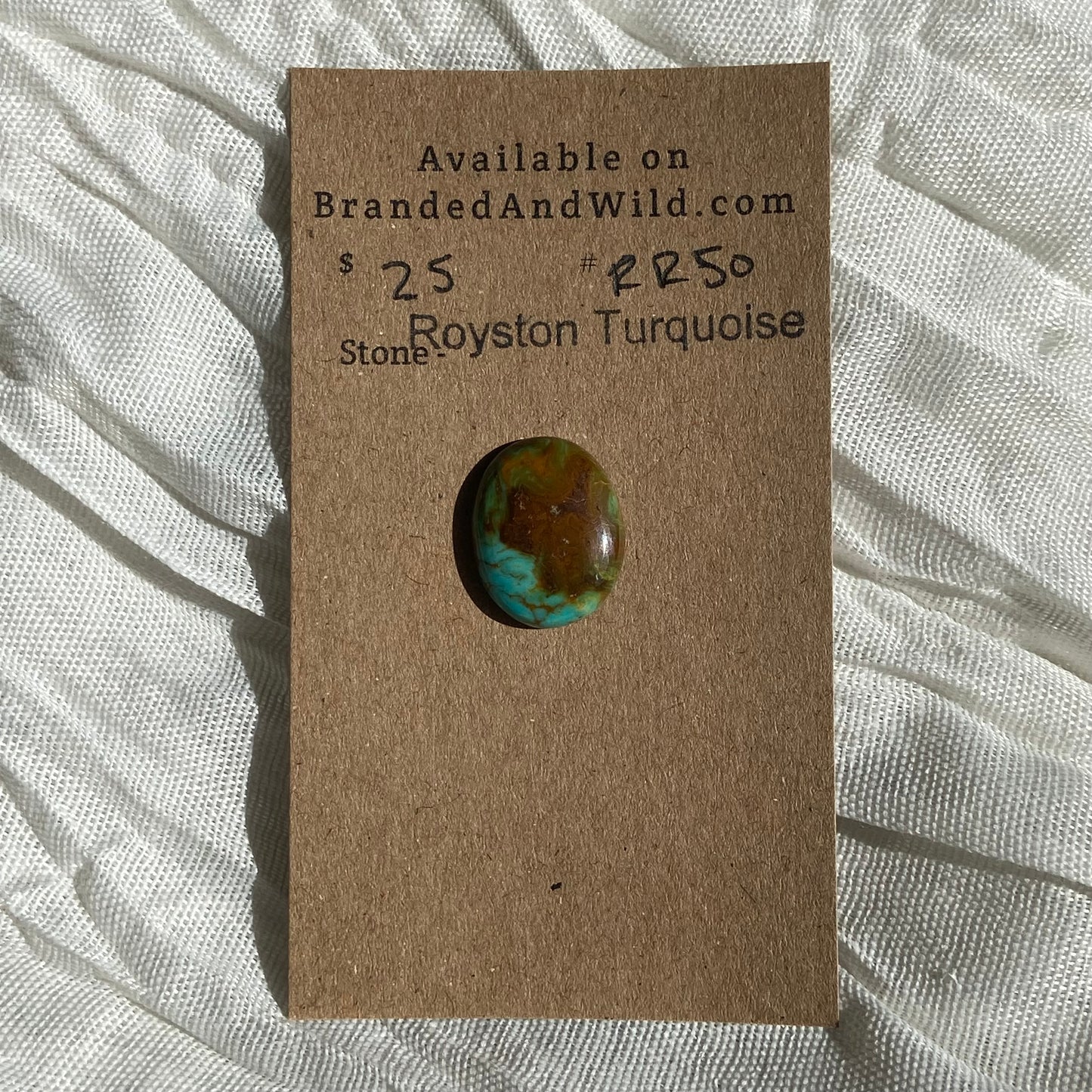 Royston Ribbon Turquoise Cabochon RR50 E2283178-3E67-4D6E-9883-B12333DBFE21 Brandedandwild.com
