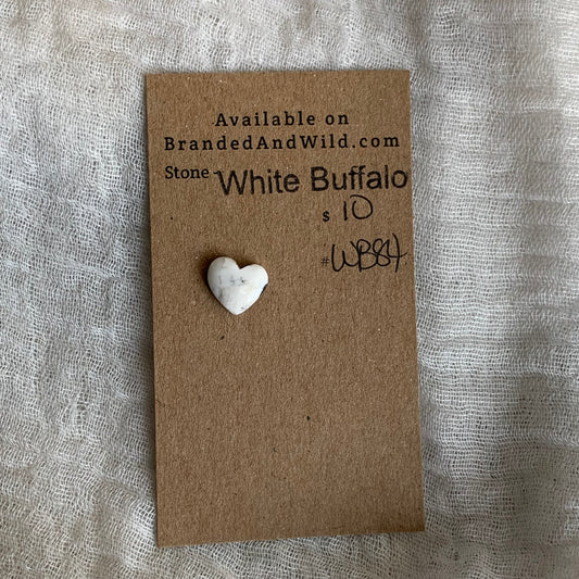 White Buffalo Cabochon - WB84