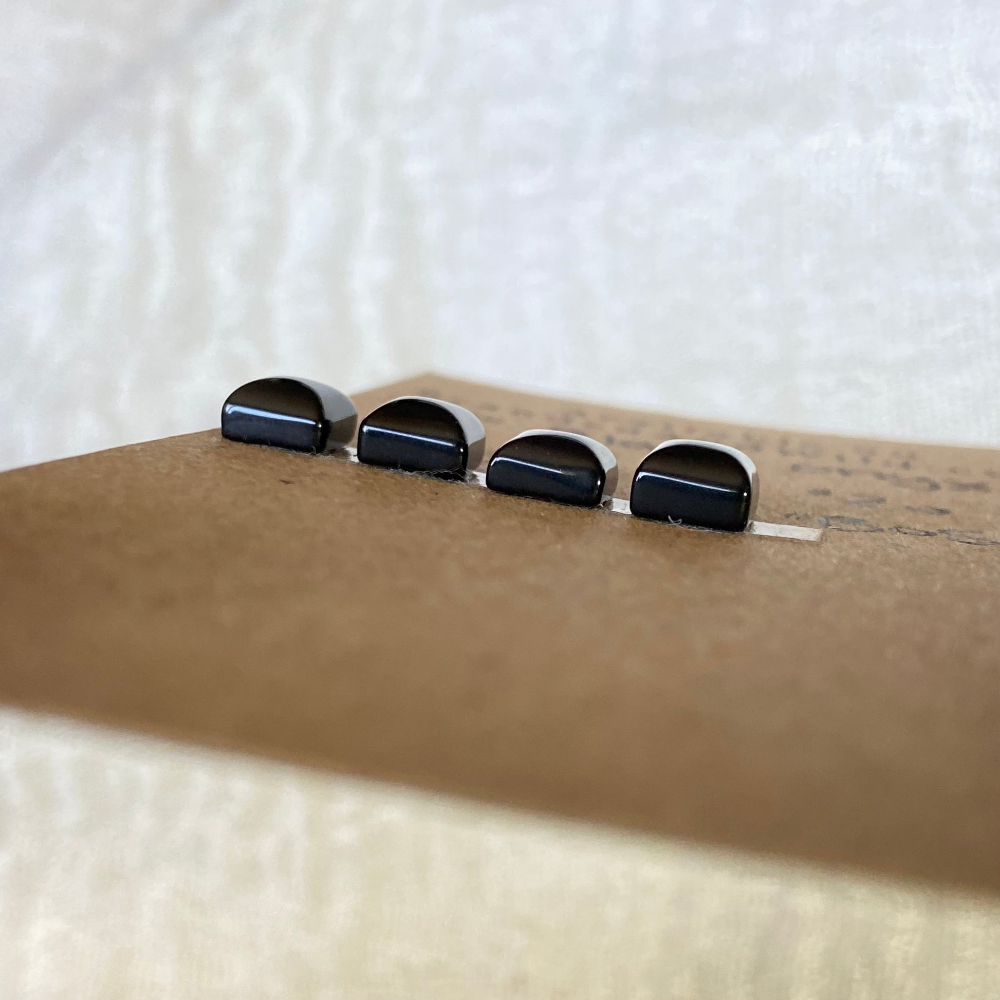 Black Onyx Cabochon - B050 E260B12F-2B6C-4B9C-B3BF-382ECA3162AF Brandedandwild.com