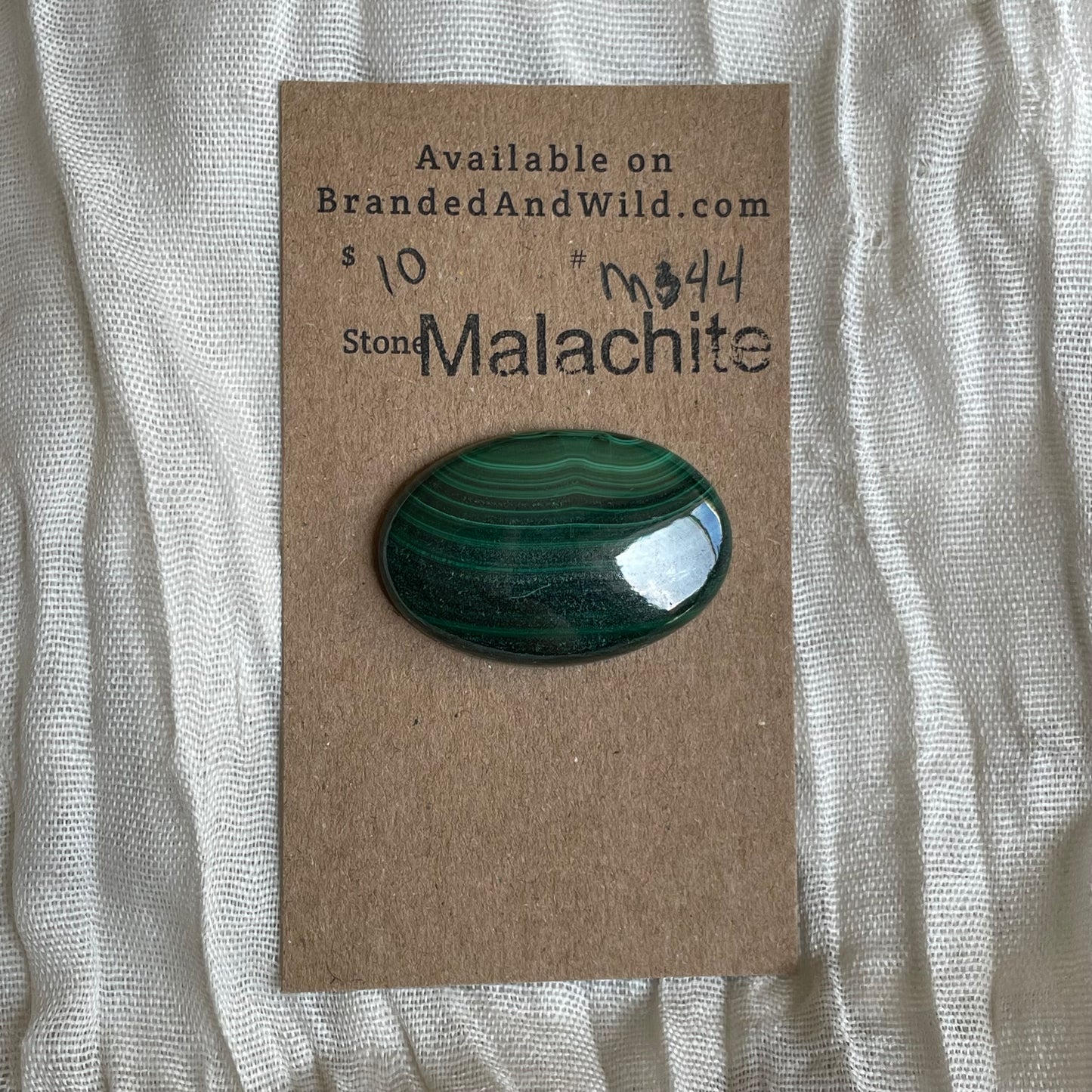 Malachite Cabochon - M44 E26DCEF5-69FC-4573-A8B3-E0042FBBA9FD Brandedandwild.com