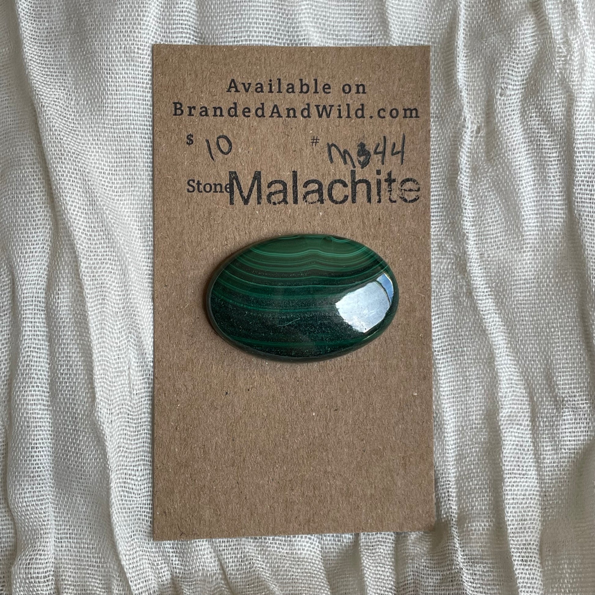 Malachite Cabochon - M44 E26DCEF5-69FC-4573-A8B3-E0042FBBA9FD Brandedandwild.com