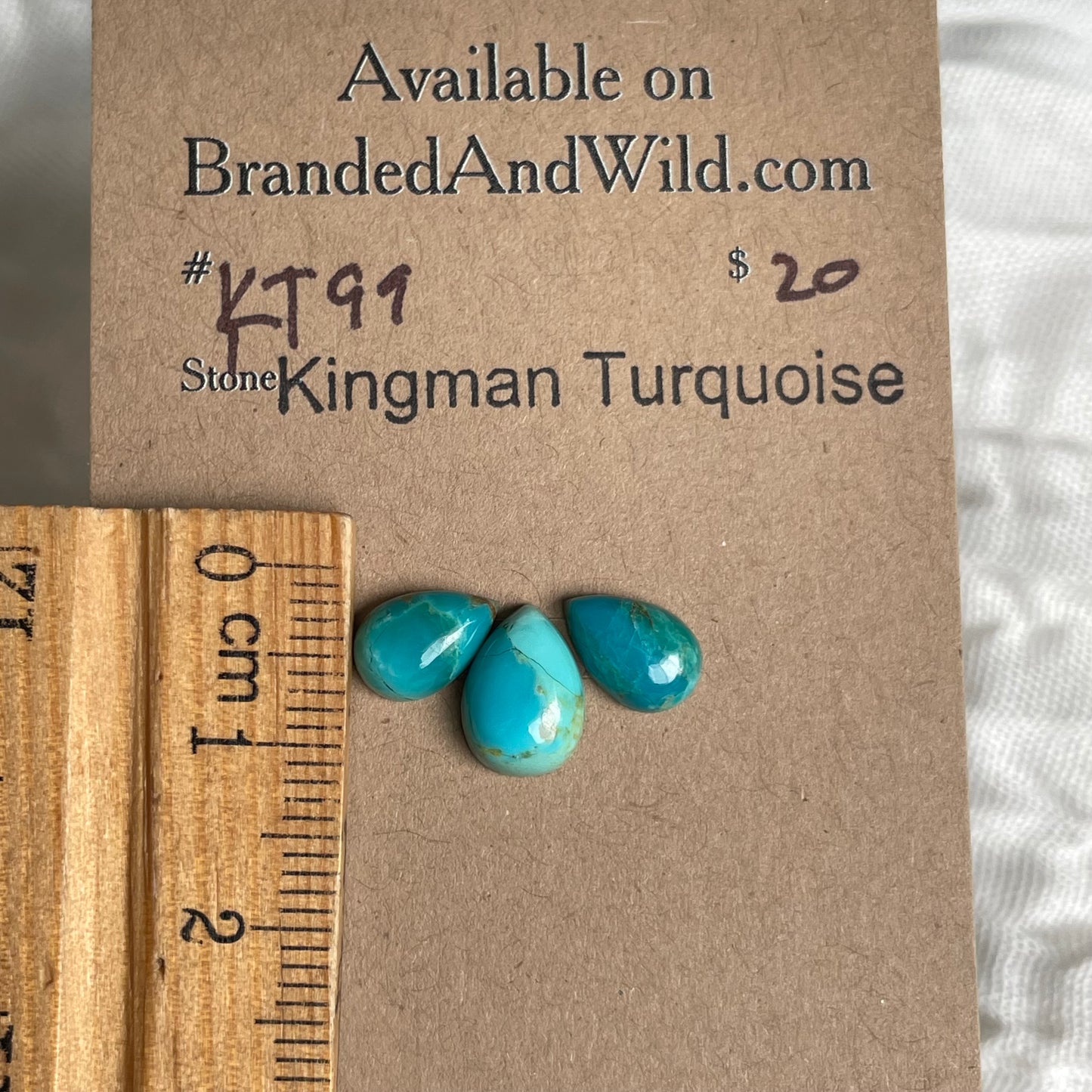 Kingman Turquoise Cabochon - KT99 E26EABD1-E400-4C9A-BF0D-9944DDA7076B Brandedandwild.com