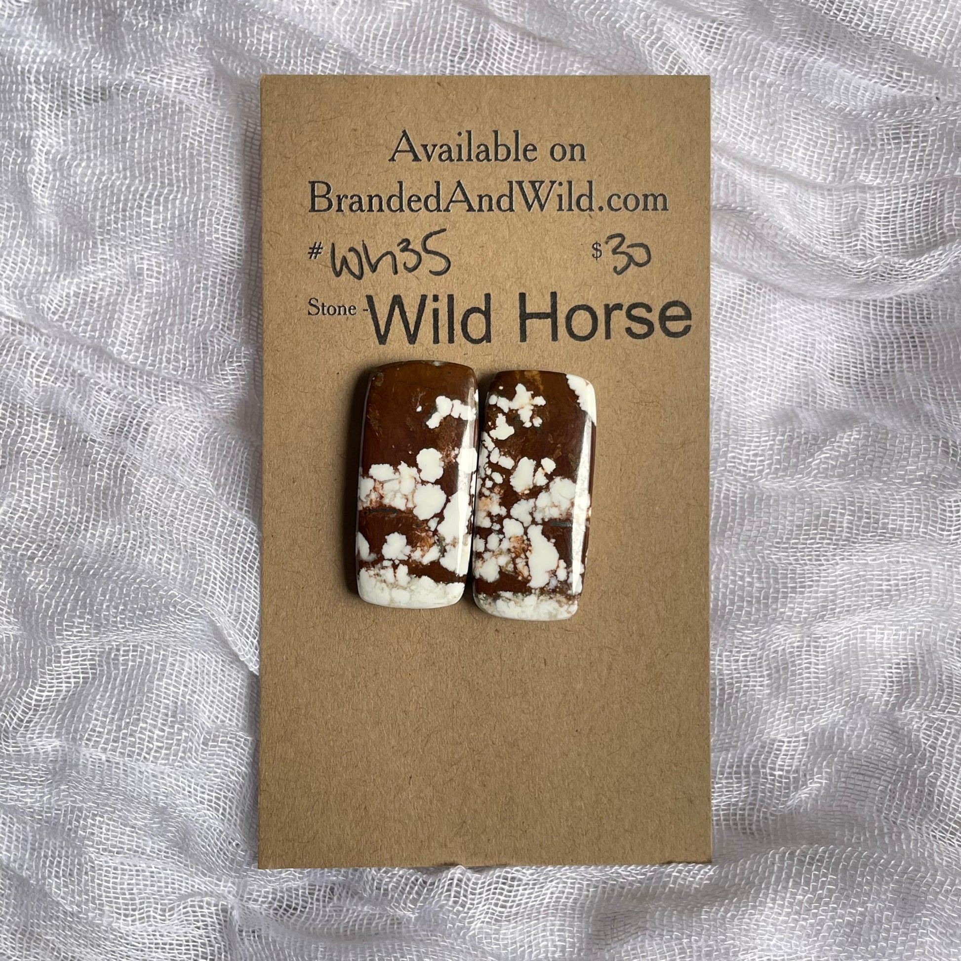 Wild Horse Cabochon - WH35 E2DC4EEF-0BAC-42D9-9D73-BCC4CEFED945 Brandedandwild.com