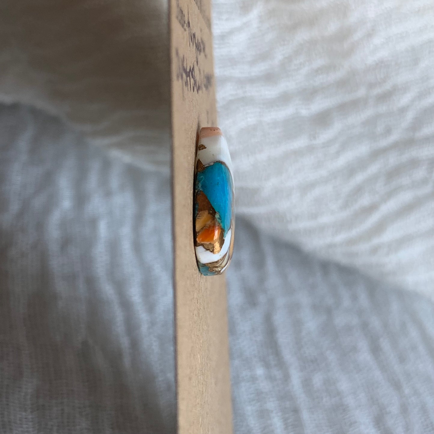 Turquoise, Oystershell, Copper Cabochon - TOC37