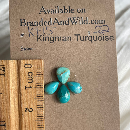 Kingman Turquoise Cabochon - KT15 E3099CD7-BD58-4B9F-AD72-B6EB241448B7 Brandedandwild.com