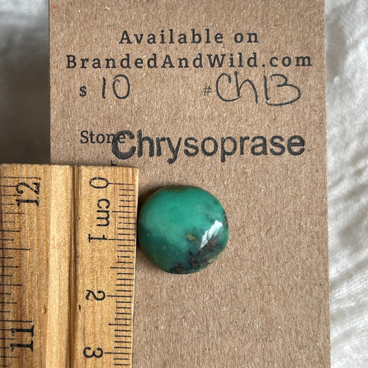 Chrysoprase Cabochon - Ch13 E30AD4FF-F855-4FFF-BFDC-2EF1383945C0 Brandedandwild.com