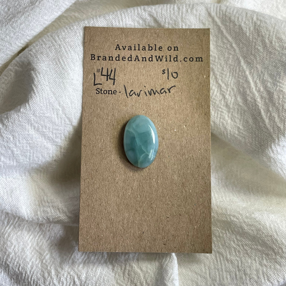 Larimar Cabochon - L44 E3205D1D-4D5B-4ECD-9D45-A1EE6FBE2E93 Brandedandwild.com