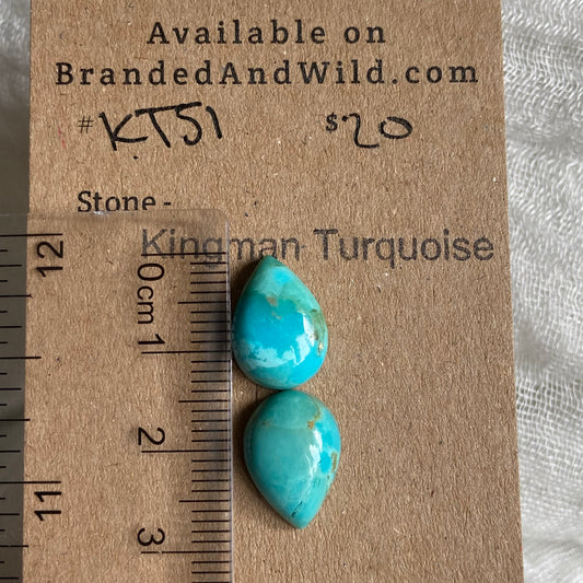 Kingman Turquoise Cabochon - KT51 E3496058-2790-460E-B56C-1B99672C8EAA Brandedandwild.com