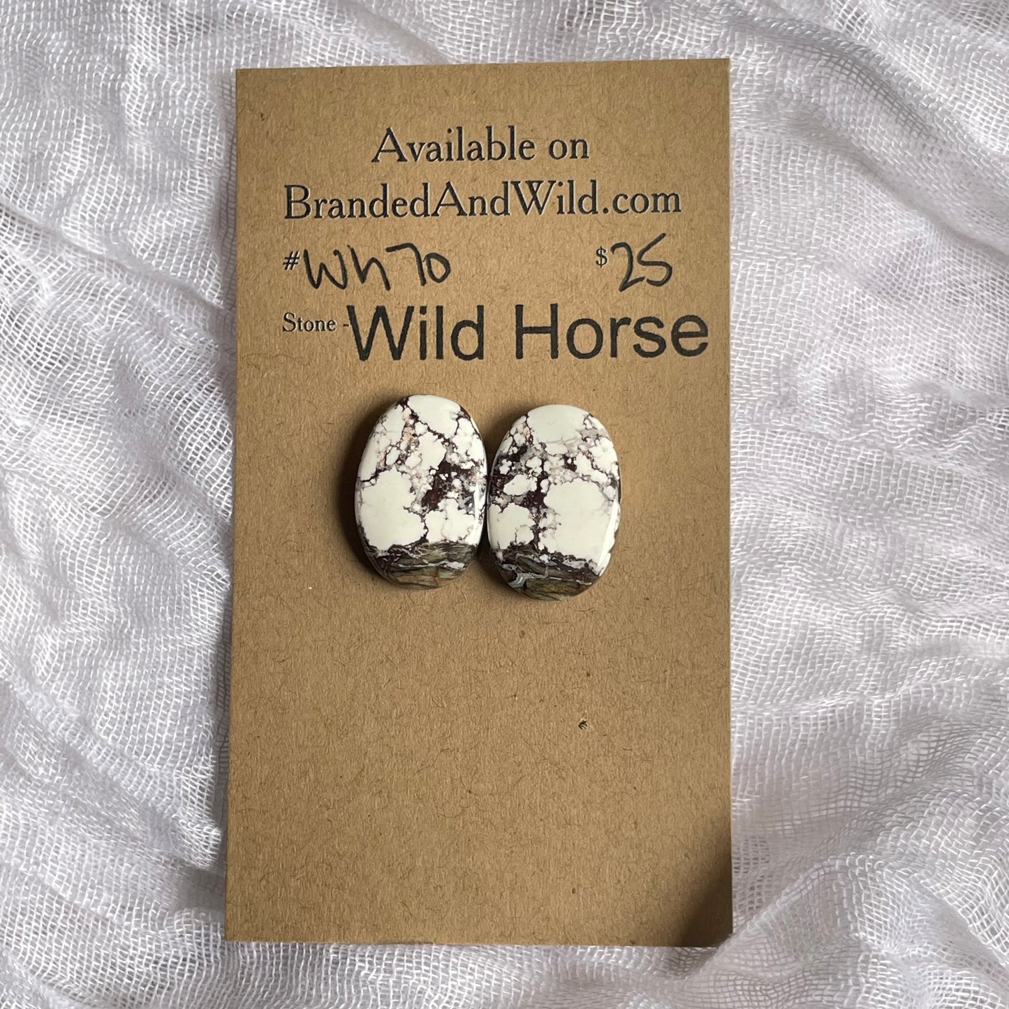 Wild Horse Cabochon - WH70 E371C0B8-B8AF-418A-9164-0F69822BA74A Brandedandwild.com