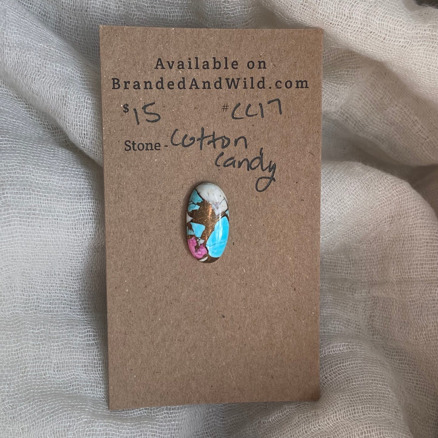Cotton Candy Cabochon - CC17 E3A6384A-E72E-4AC9-9760-4A32E0E0BCDA Brandedandwild.com