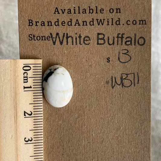 White Buffalo Cabochon - WB71