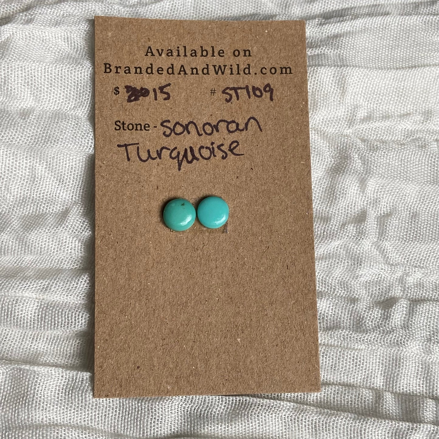 Sonoran Turquoise Cabochon - ST109 E3AACDA8-79D3-4A78-BA50-5902C006FE9B Brandedandwild.com