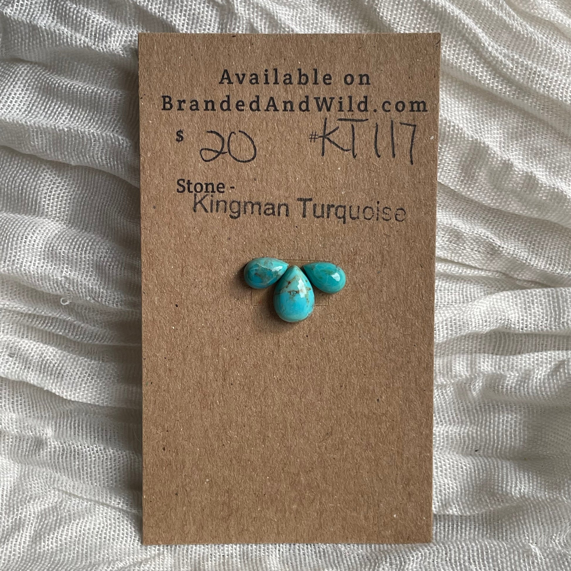 Kingman Turquoise Cabochon - KT117 E3B3128C-1E33-4A37-9910-A825C545ECF3 Brandedandwild.com