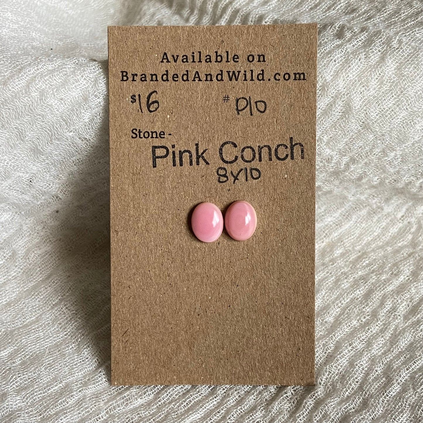 Pink Conch Cabochon - P10 E3EBC153-B295-48E9-B816-755796AAD9DA Brandedandwild.com