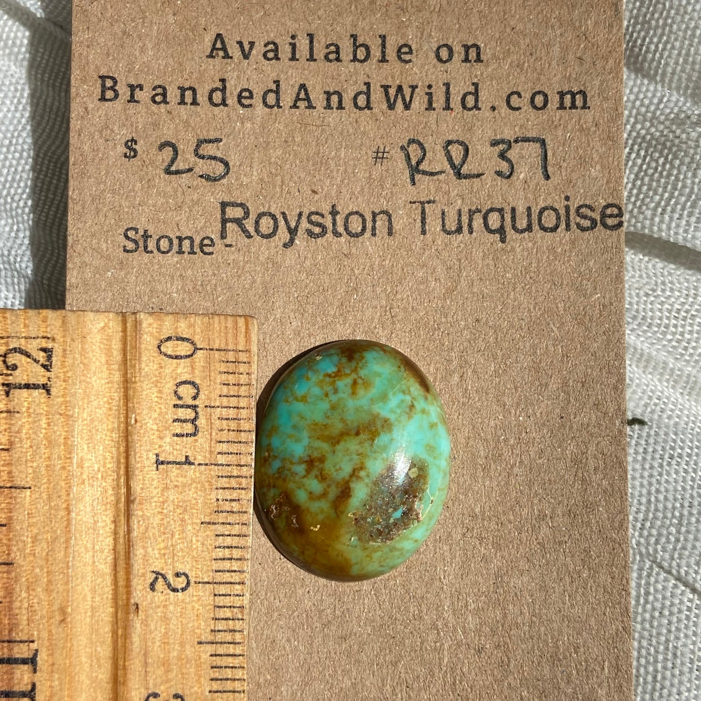 Royston Ribbon Turquoise Cabochon RR37 E3FE211A-D46E-4AD2-ABC2-2B0B1374E1B4 Brandedandwild.com