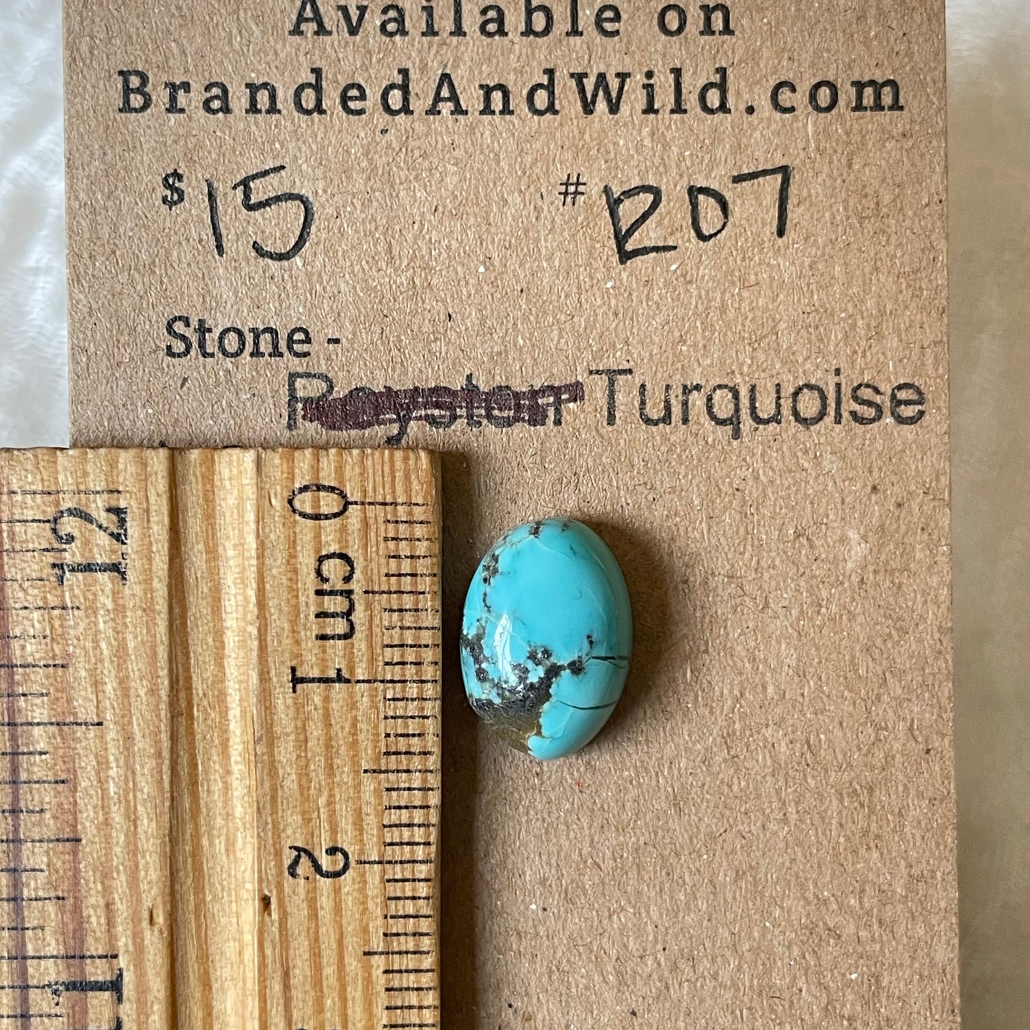 #8 Turquoise Cabochon - R07 E414897B-CB6E-4ECE-A78A-87D07522A348 Brandedandwild.com