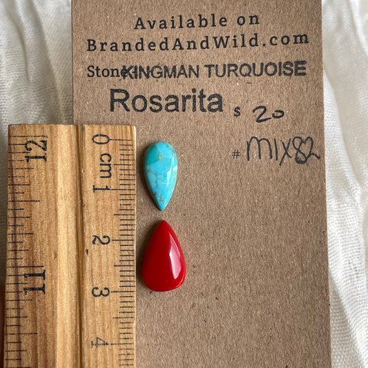 Rosarita / Kingman Turquoise Cabochon - MIX82 E41673C5-0134-415F-9E05-66B39A595976 Brandedandwild.com