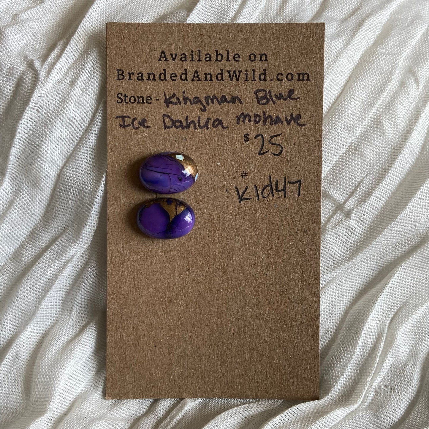 Ice Blue Dahlia Cabochon - KID47 E41E89B0-7F82-4FF5-93B0-695428085AD1 Brandedandwild.com