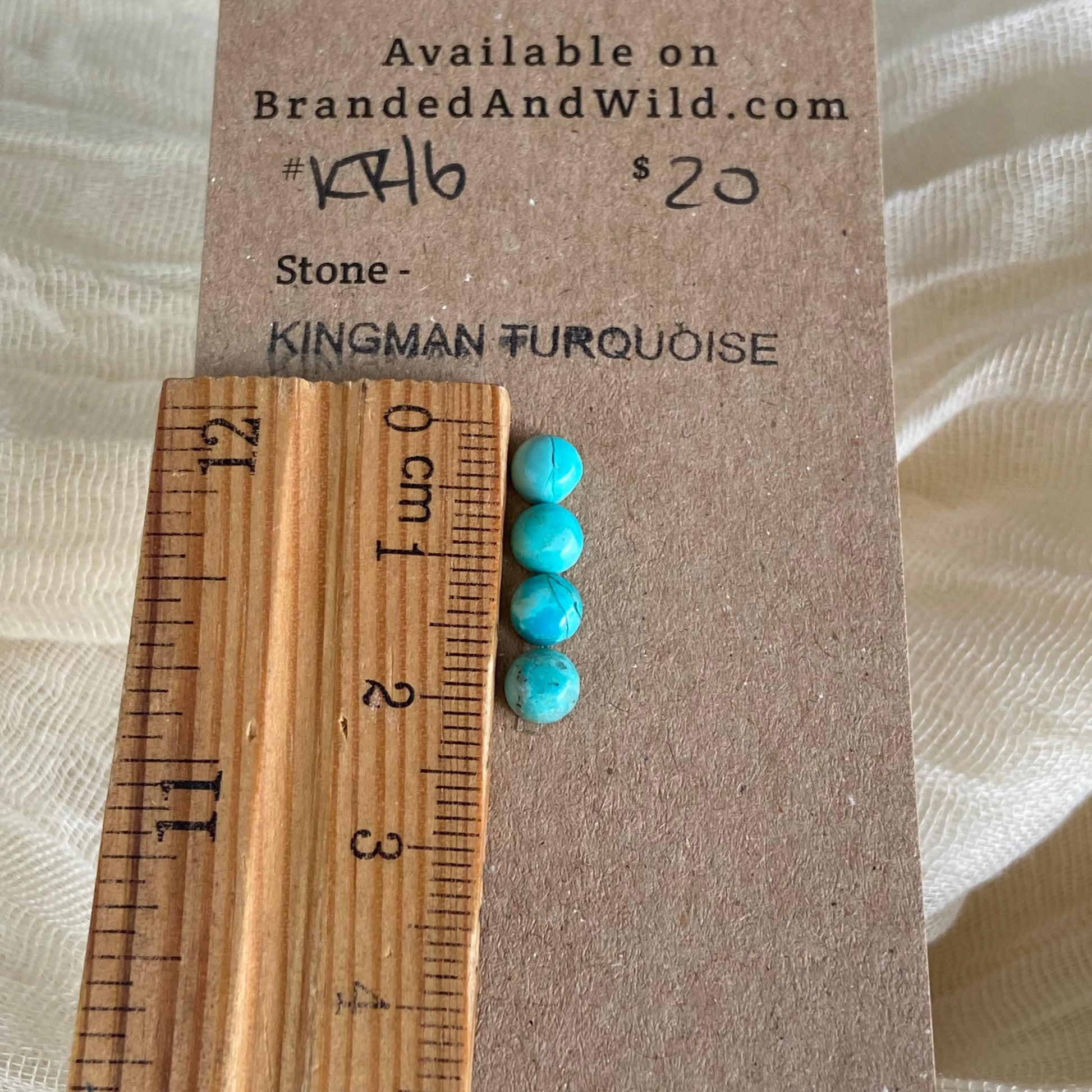 Kingman Turquoise Cabochon - KT16 E41EF5DF-4E86-4BFF-8AB2-6236FFB6E0F7 Brandedandwild.com